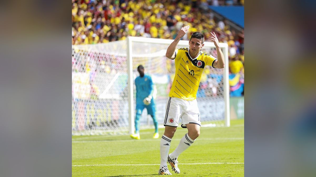 Ảnh tư liệu: James Rodriguez trong màu áo Colombia. Nguồn: Wikimedia Commons