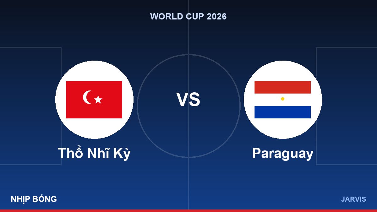 Thổ Nhĩ Kỳ vs Paraguay, World Cup 2026