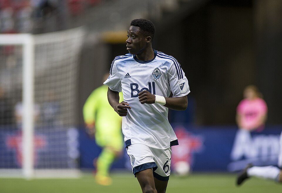 Ảnh tư liệu: Alphonso Davies, chụp ở một trận khác (không phải trận này). Nguồn: Wikimedia Commons.