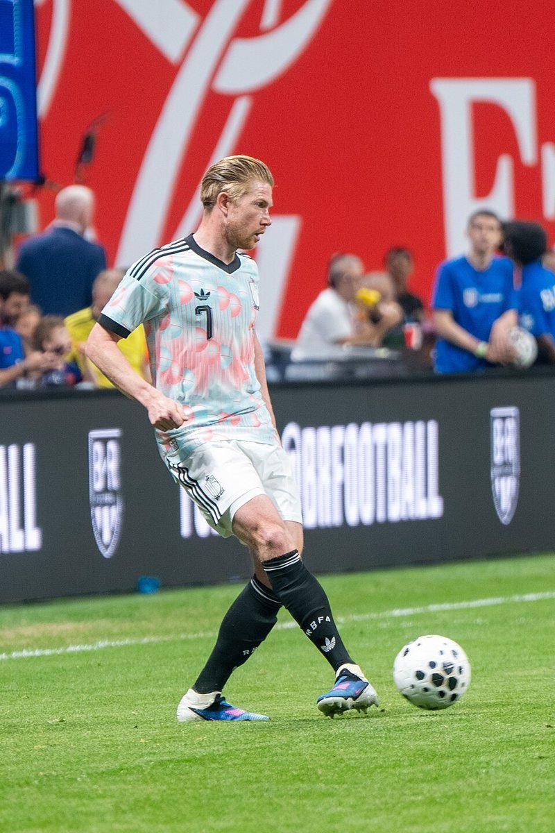 Archive photo: Kevin De Bruyne, pictured in a different match (not this game). Source: Wikimedia Commons.