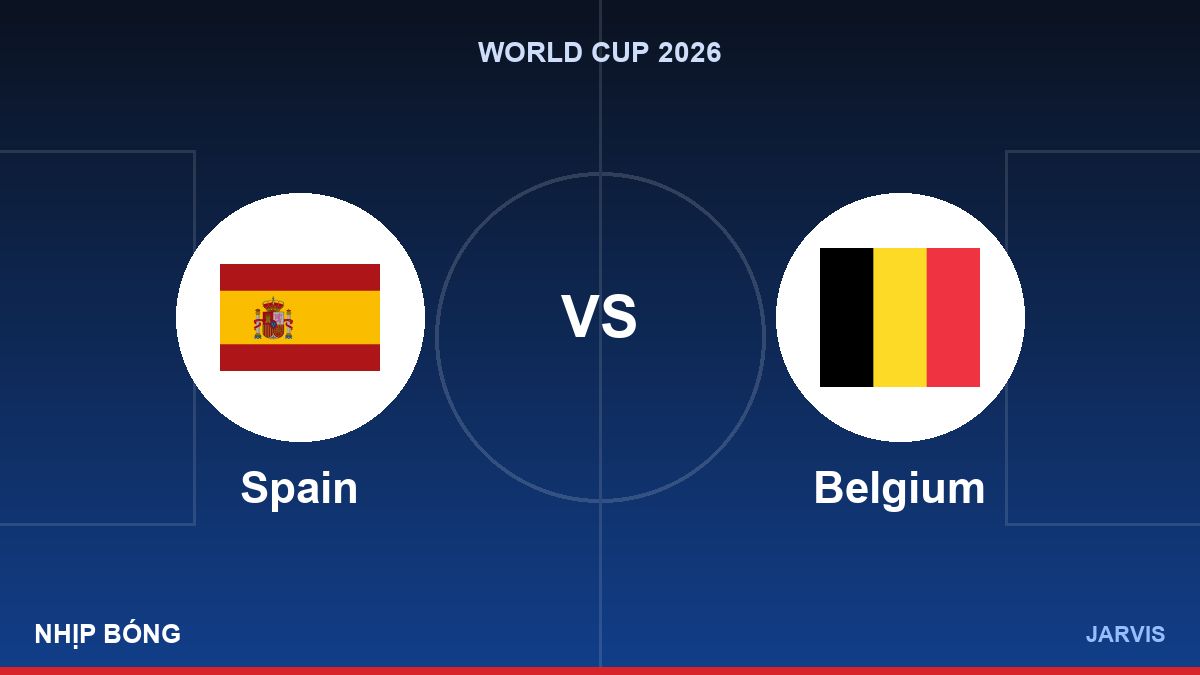 Spain vs Belgium, World Cup 2026