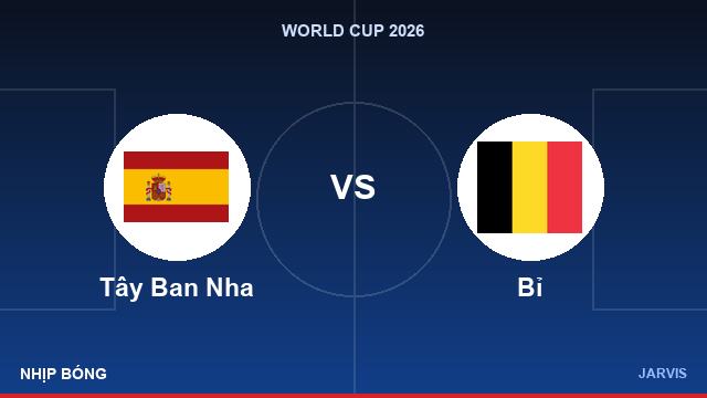Kết quả Tây Ban Nha 2-1 Bỉ