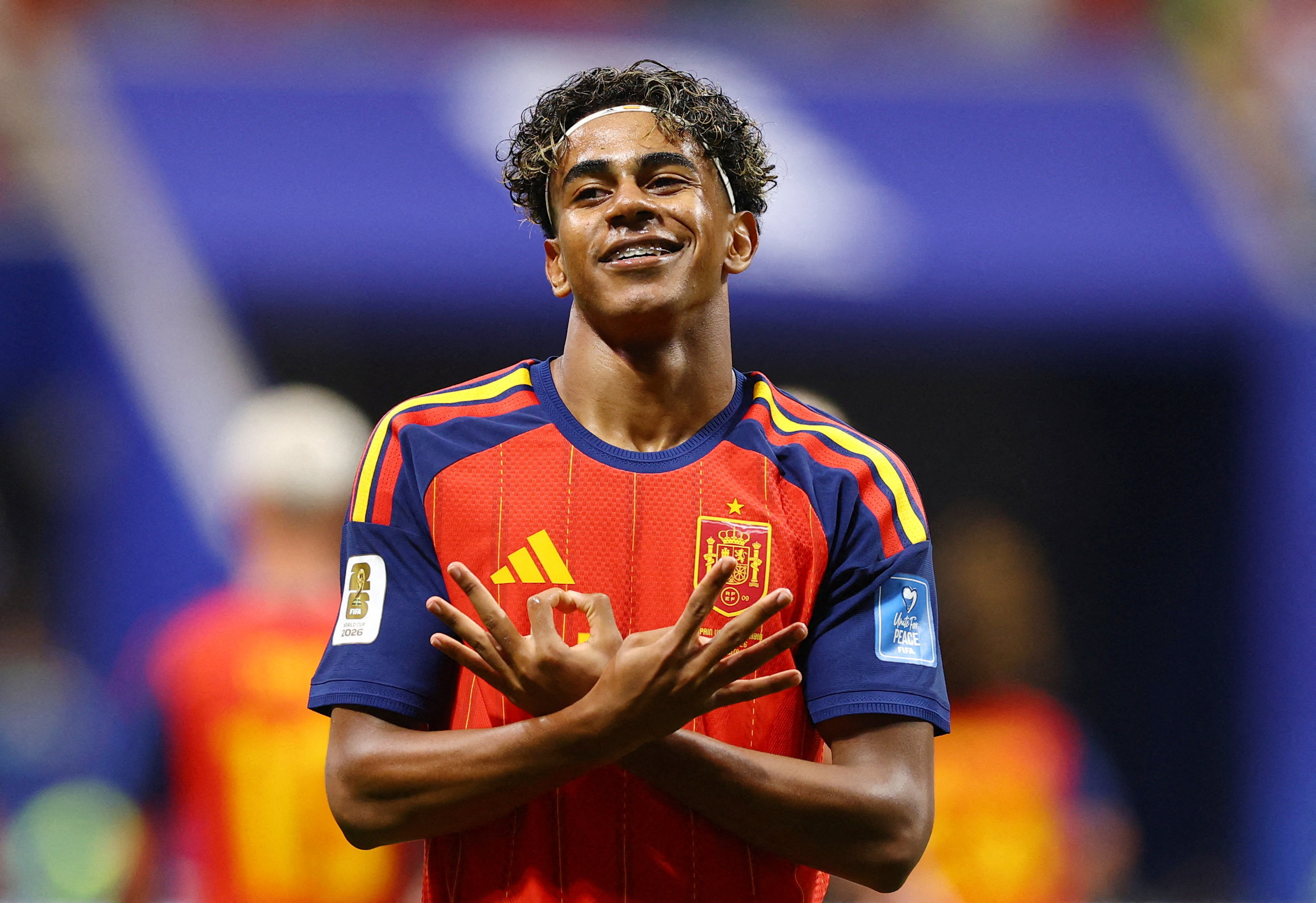 Archive photo: Lamine Yamal celebrates a goal for Spain at the 2026 World Cup. Source: aljazeera.com