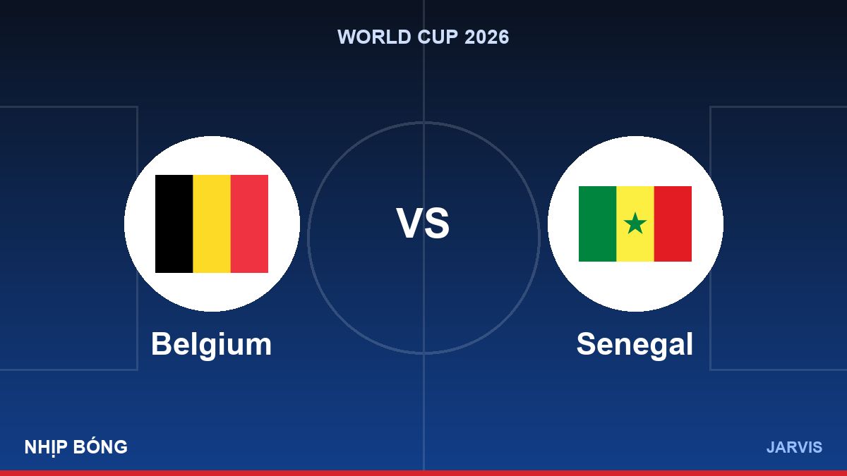 Belgium vs Senegal, World Cup 2026