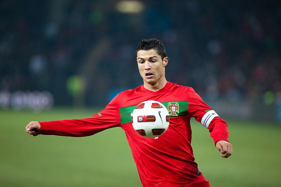 Ảnh tư liệu: Cristiano Ronaldo trong màu áo Portugal. Nguồn: Wikimedia Commons