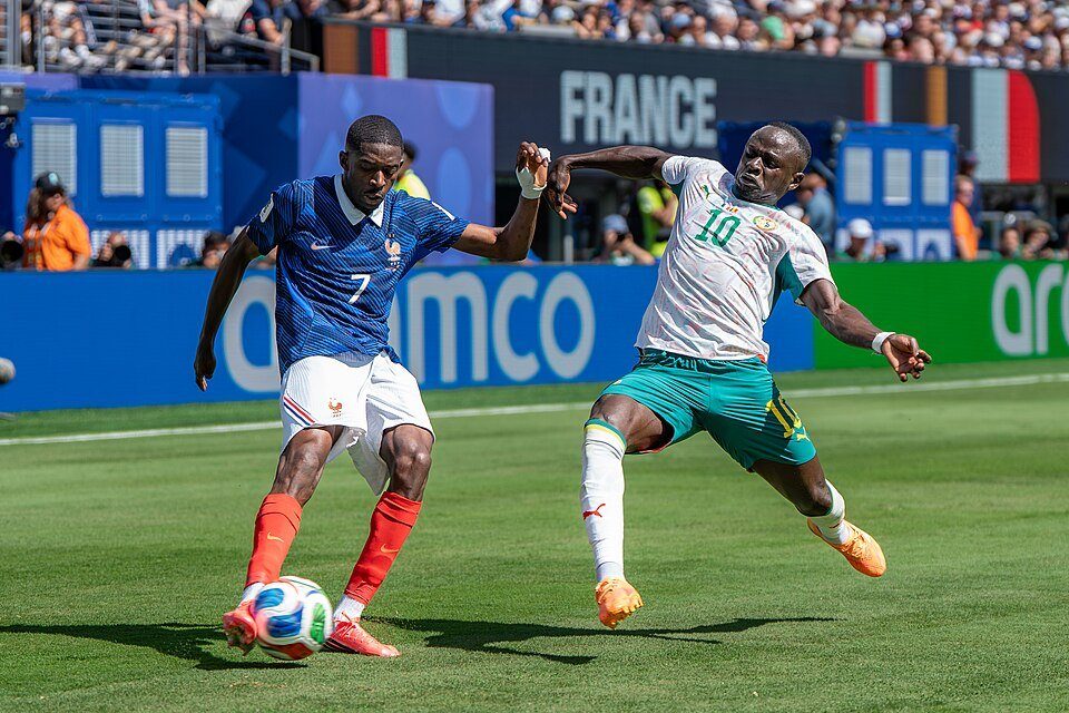 Ảnh tư liệu: Ousmane Dembele trong màu áo Pháp. Nguồn: Wikimedia Commons