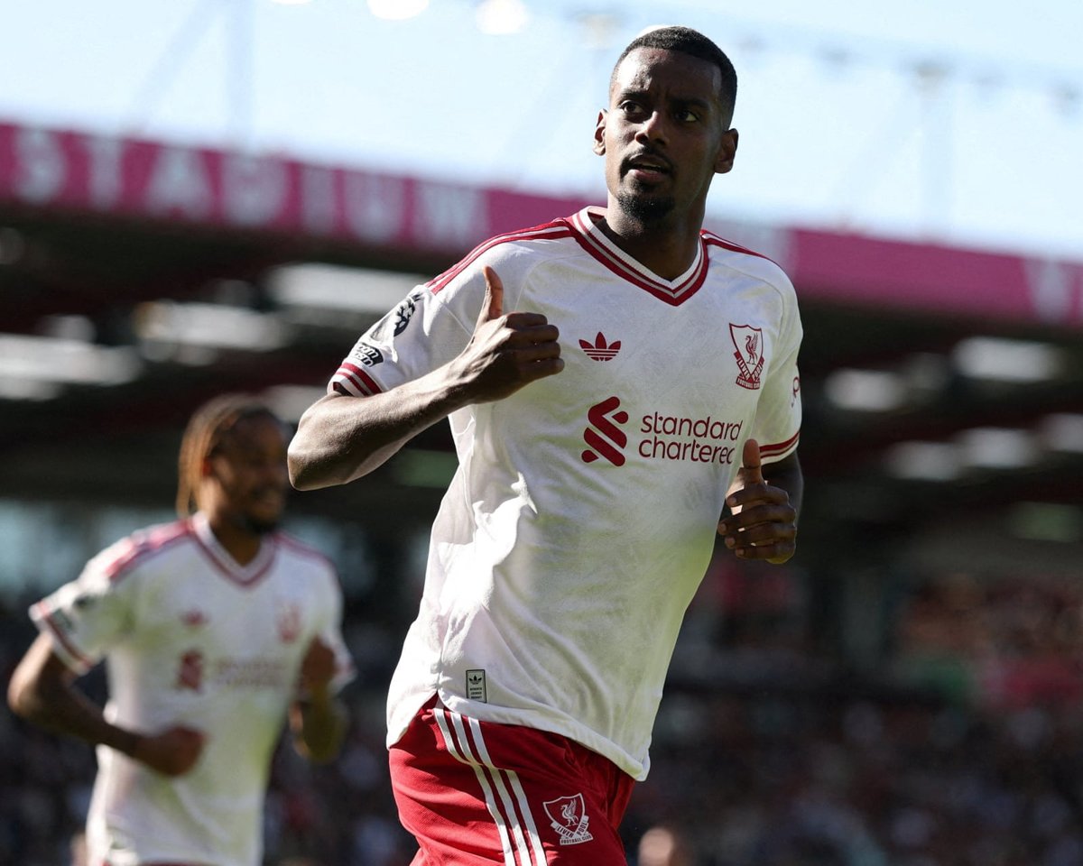 Alexander Isak gives the Liverpool fans the thumbs-up after scoring a second-half winner (20 Sep 2026). Source: The Guardian.