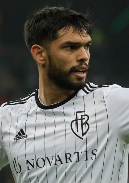 Archive photo: Omar Alderete (a starter in this match) pictured in club colours for Basel, not national-team kit. Source: Wikimedia Commons